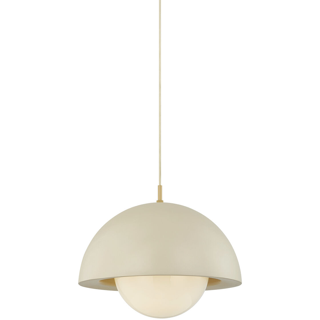 Jolene 1 Light 18.5 inch Aged Brass and Textured Bisque Pendant Ceiling Light